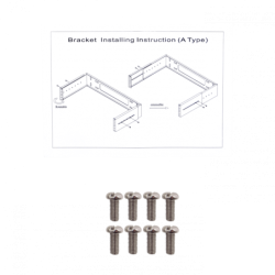 LINKMADE 2U BRACKET MURAL ABIERTO AJUSTABLE C/Bisagra