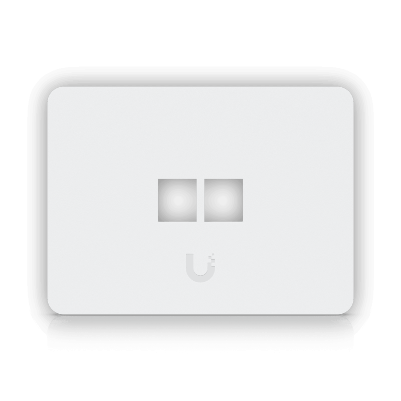 UI 1-unidad Blanco 2-Keystone Horizontal Faceplate Pintable 118x88mm