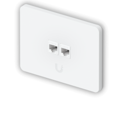 UI 1-unidad Blanco 2-Keystone Horizontal Faceplate Pintable 118x88mm