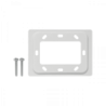 UI 1-unidad Blanco 2-Keystone Horizontal Faceplate Pintable 118x88mm
