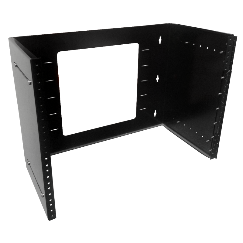 LINKMADE 8U BRACKET MURAL ABIERTO AJUSTABLE C/Bisagra