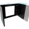 LINKMADE 8U BRACKET MURAL ABIERTO AJUSTABLE C/Bisagra