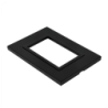 KALOP Placa Negro Zen 3-Puestos Basica Tapa 3-Modulo 128x89mm KS41511