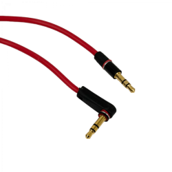 3,5mm-MM 90-Grados Macho-Macho 0,5mt Cable Audio Plug Phone-1/8 50cm