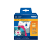 Brother 58mm-Diametro 100-Etiqueta/CD-DVD Plastificado Blanco p/QL-700