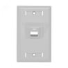 Blanco Angular 1X Faceplate 70x114mm Placa 1-Keystone