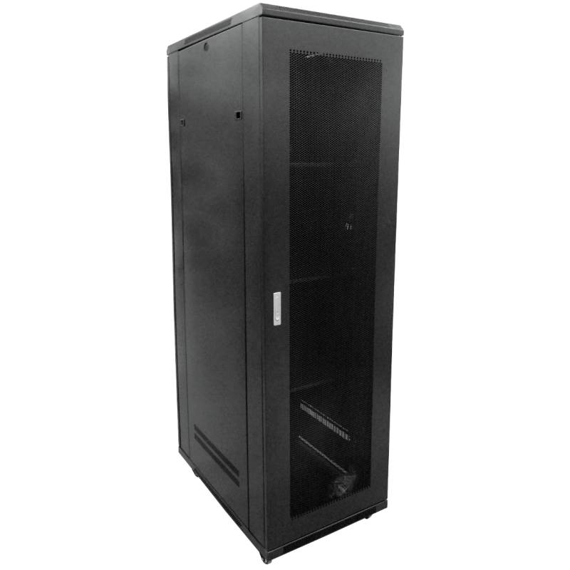 LINKMADE Microperforada 42U 900mm 90cm-Fondo c/Turbina-Bandej-PDU Rack