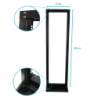 LINKMADE 42U 2M BASTIDOR SIMPLE NEGRO REQ/M6-4KIT