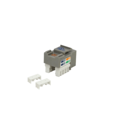 LINKMADE Gris Cat5E U/UTP Punchable Keystone Conector Hembra RJ45