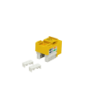 LINKMADE Amarillo Cat5E U/UTP Punchable Keystone Conector Hembra RJ45