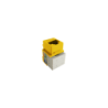 LINKMADE Amarillo Cat5E U/UTP Punchable Keystone Conector Hembra RJ45