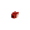 LINKMADE Rojo Cat5E U/UTP Punchable Keystone Conector Hembra RJ45