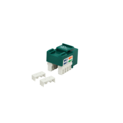 LINKMADE Verde Cat5E U/UTP Punchable Keystone Conector Hembra RJ45