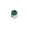 LINKMADE Verde Cat5E U/UTP Punchable Keystone Conector Hembra RJ45