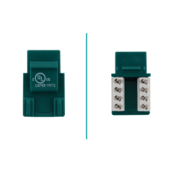 LINKMADE Verde Cat5E U/UTP Punchable Keystone Conector Hembra RJ45