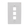 LINKMADE Blanco 3-Keystone Vertical Faceplate 70x114mm
