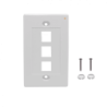 LINKMADE Blanco 3-Keystone Vertical Faceplate 70x114mm