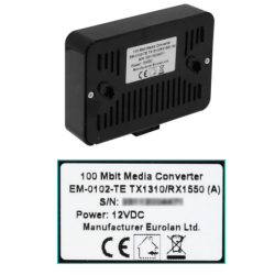 EUROLAN Kit-WDM SM 1-SC 1310/1550nm 20km 2-100mbps 3portSwitch Fibra