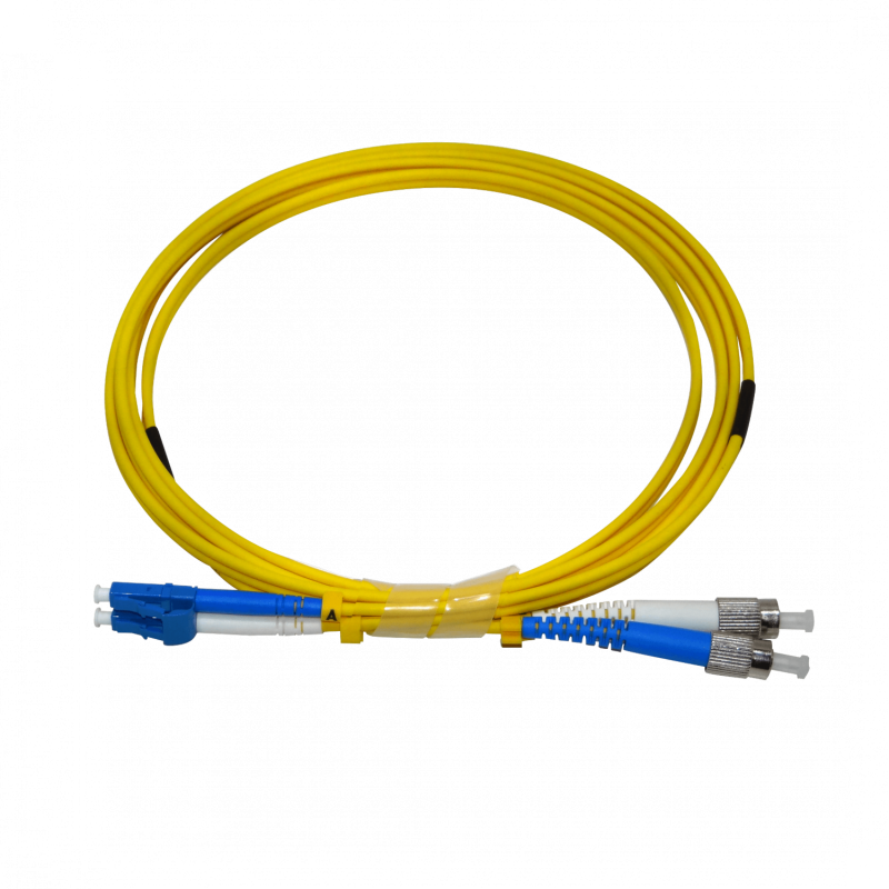 2mt LC-FC MonoModo SM Duplex Jumper Cable Fibra 9/125um LSZH