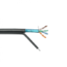 LINKMADE 300mt F/UTP Negro Exterior C/Portante Cat5E Unifilar Vano-15m