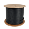 LINKMADE 300mt F/UTP Negro Exterior C/Portante Cat5E Unifilar Vano-15m