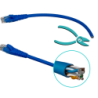 LINKMADE 4un 30cm CAT6 Azul LSZH Cable Patch inyectado Multif 4x0,3mt