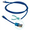 LINKMADE 1,5MT CAT6 AZUL LSZH CABLE PATCH INYECTADO MULTIFILAR