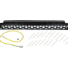 LINKMADE Metal req-24-Keystone c/Soporte PatchPanel 1U Vacio Unloaded