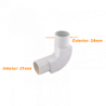 LINKCHIP 20mm Codo con Tapa para Tubo PVC Blanco