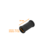10mm Union Copla para Conduit Flexible Plastico Negro Corrugado