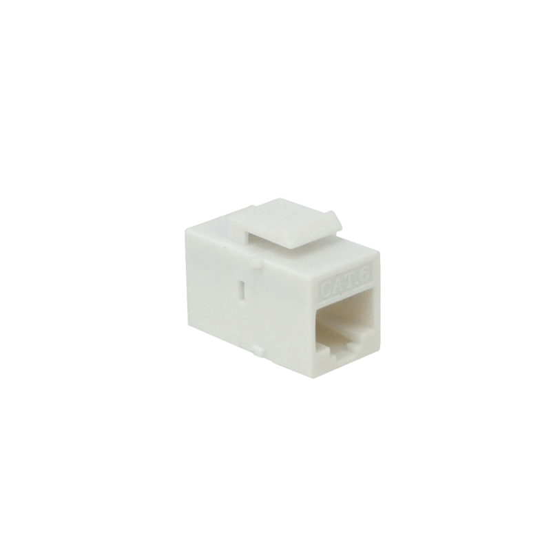 Blanco CAT6 UTP Copla RJ45-RJ45 Keystone Feedthrough