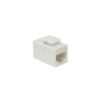 Blanco CAT6 UTP Copla RJ45-RJ45 Keystone Feedthrough