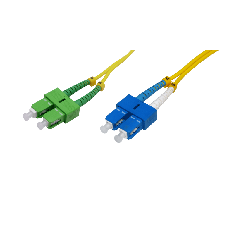 5mt SC/APC-SC/UPC MonoModo SM Duplex Jumper Cable Fibra 3mm 9/125um
