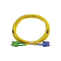 5mt SC/APC-SC/UPC MonoModo SM Duplex Jumper Cable Fibra 3mm 9/125um