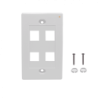 LINKMADE Blanco 4-Keystone Vertical Faceplate 70x114mm