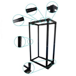 LINKMADE 32U Bastidor 4-Pilares Ajustable 60-100cm