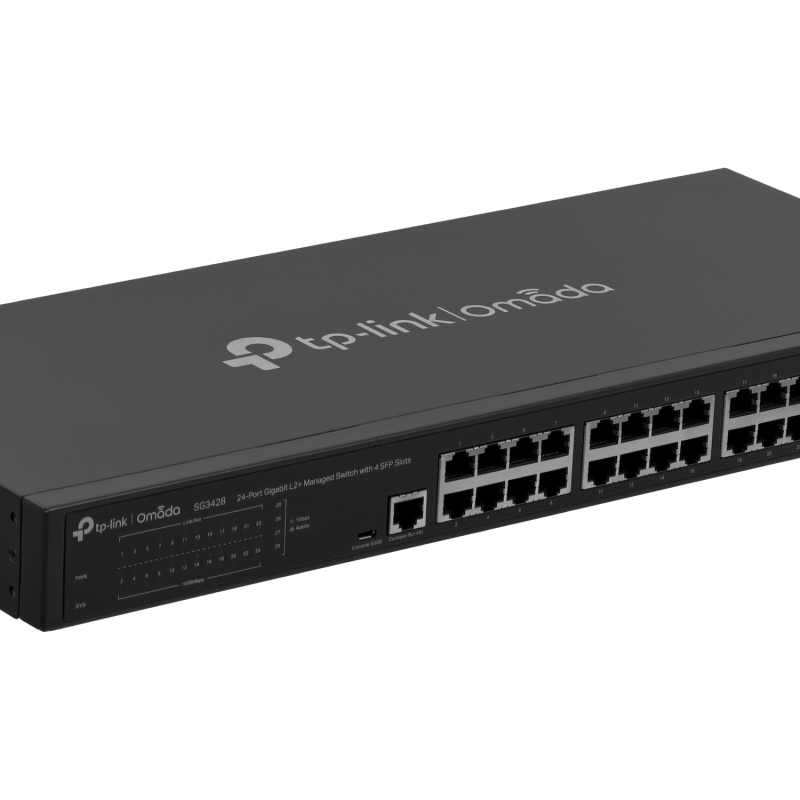 TP-LINK 24-1000 4-SFP RS232-RJ45 Switch Admin Rack inc-USB Omada