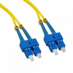 10mt SC-SC/UPC MonoModo SM Duplex Jumper Cable Fibra 9/125um 3mm