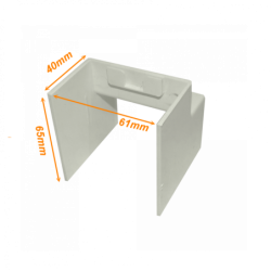 LINKCHIP 60x40mm Angulo interior Blanco CCA-6040-AI. p/Canaleta QN6W.