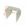 LINKCHIP 60x40mm Angulo interior Blanco CCA-6040-AI. p/Canaleta QN6W.