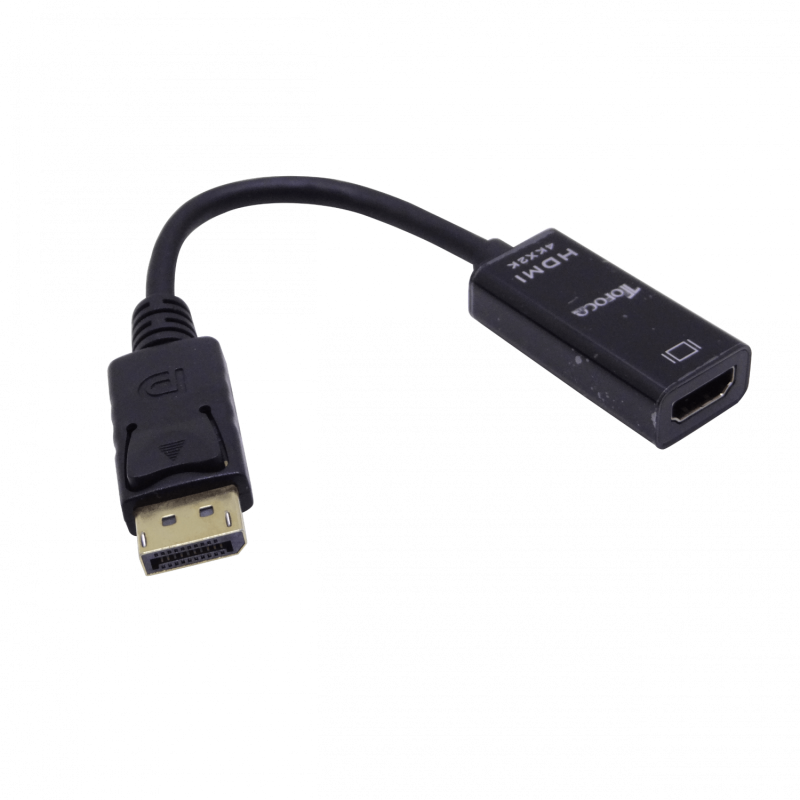 4K HDMI-H a DisplayPort-M Negro Cable-8cm Adaptador Video