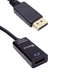 4K HDMI-H a DisplayPort-M Negro Cable-8cm Adaptador Video