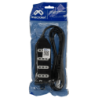 MACROTEL Negro 1,5mt 4-enchufes-chile Alargador 1.5mt ME-204B1