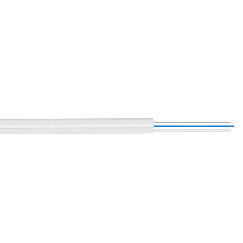 1-Fibra-G652D Blanca 500m DropCable Exter. FTTH SM LSZH 3x2mm