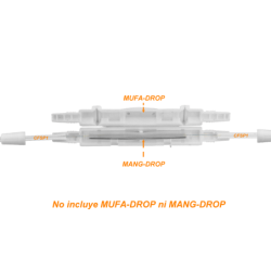 1-Fibra-G652D Blanca 500m DropCable Exter. FTTH SM LSZH 3x2mm
