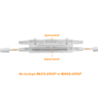 1-Fibra-G652D Blanca 500m DropCable Exter. FTTH SM LSZH 3x2mm