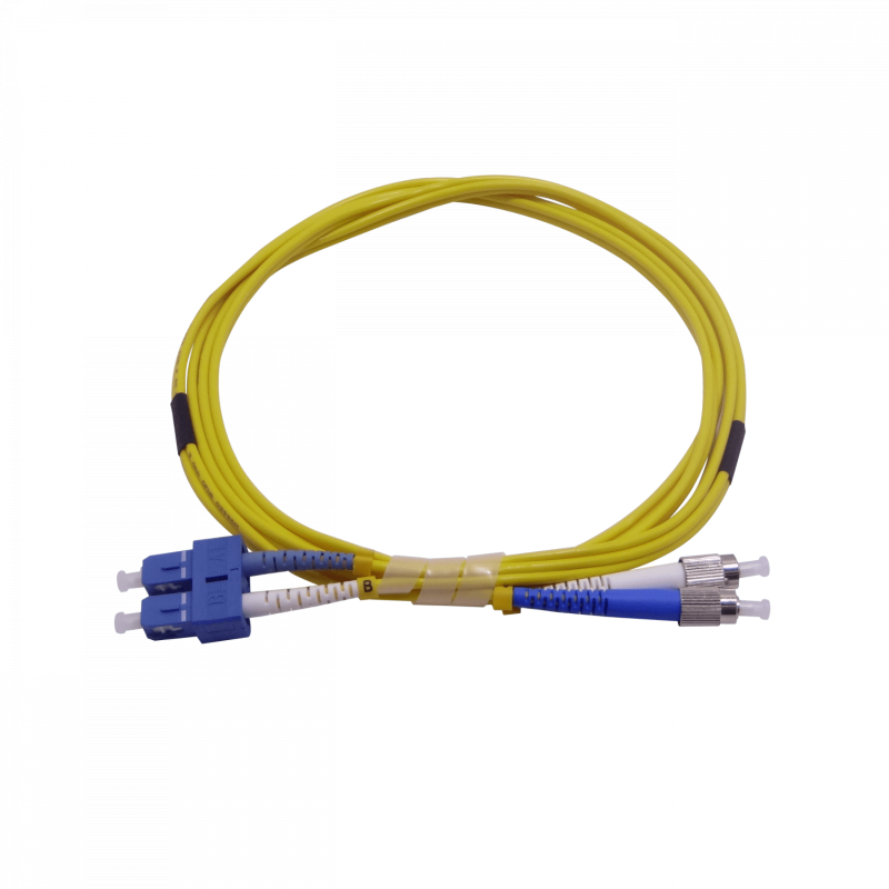 2mt SC-FC MonoModo SM Duplex Jumper Cable Fibra 9/125um 3.0mm