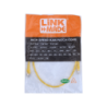 LINKMADE 1mt Cat6a U/FTP Amarillo LSZH Cable Patch Inyectado Multifilr
