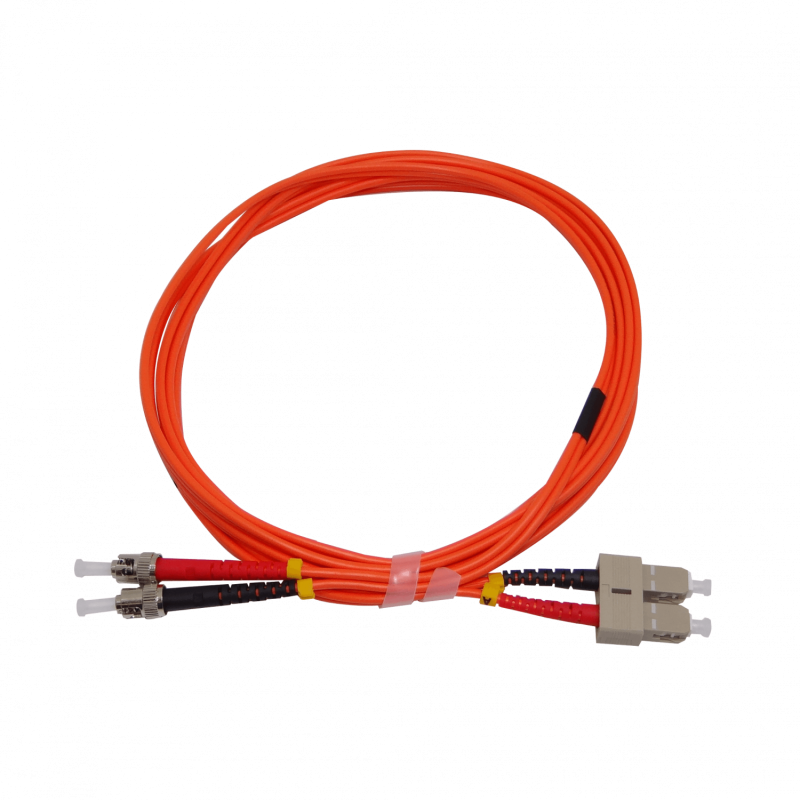 3mt ST-SC OM1 MultiModo MM Duplex Jumper Fibra 62.5/125um LSZH