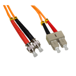 3mt ST-SC OM1 MultiModo MM Duplex Jumper Fibra 62.5/125um LSZH
